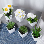 6PCS, artificial plants small bonsai