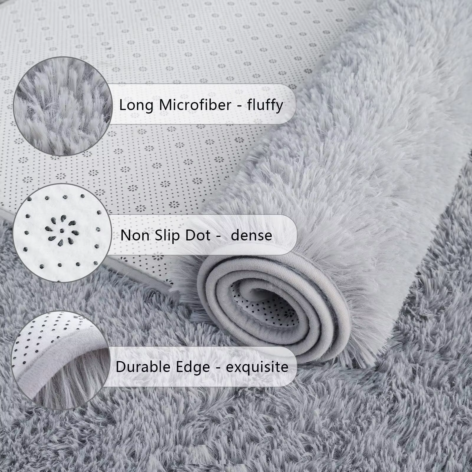 VIKAMA Simple Solid Color Carpet
