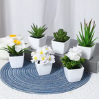 6PCS, artificial plants small bonsai