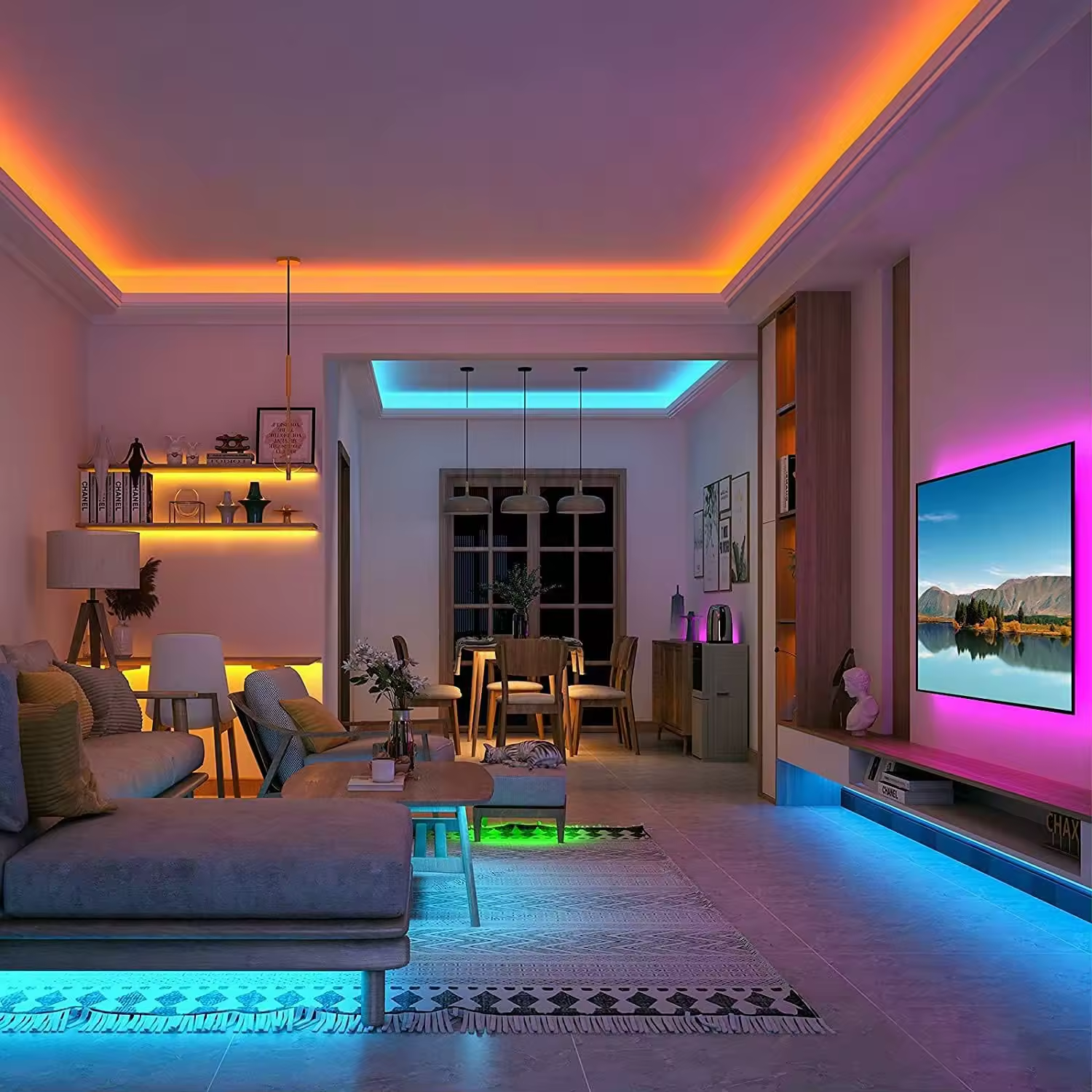 RGB Led Strip Lights with Remote Control
