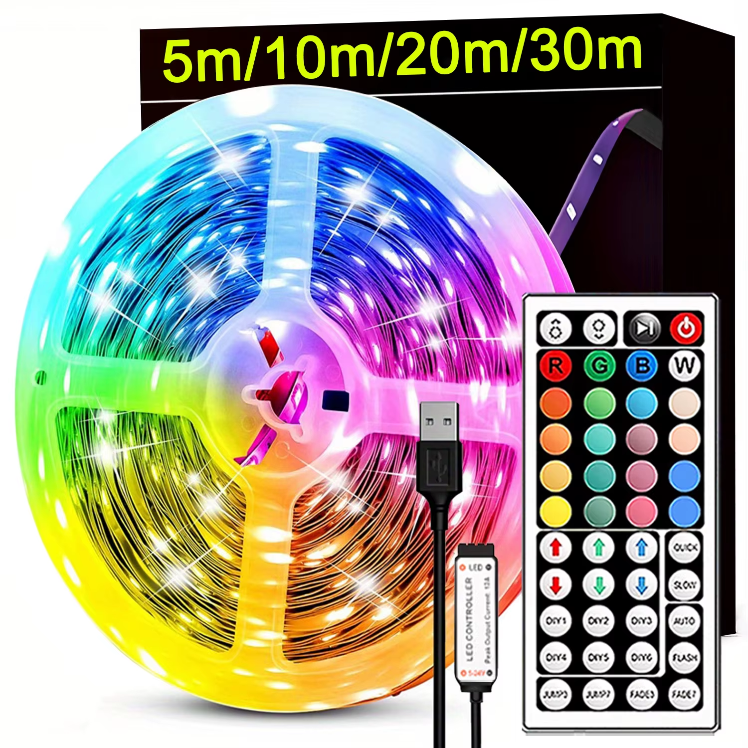 RGB Led Strip Lights with Remote Control