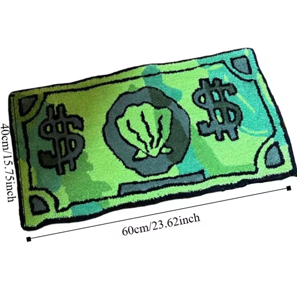 Faux Cashmere Coin Pattern Rug