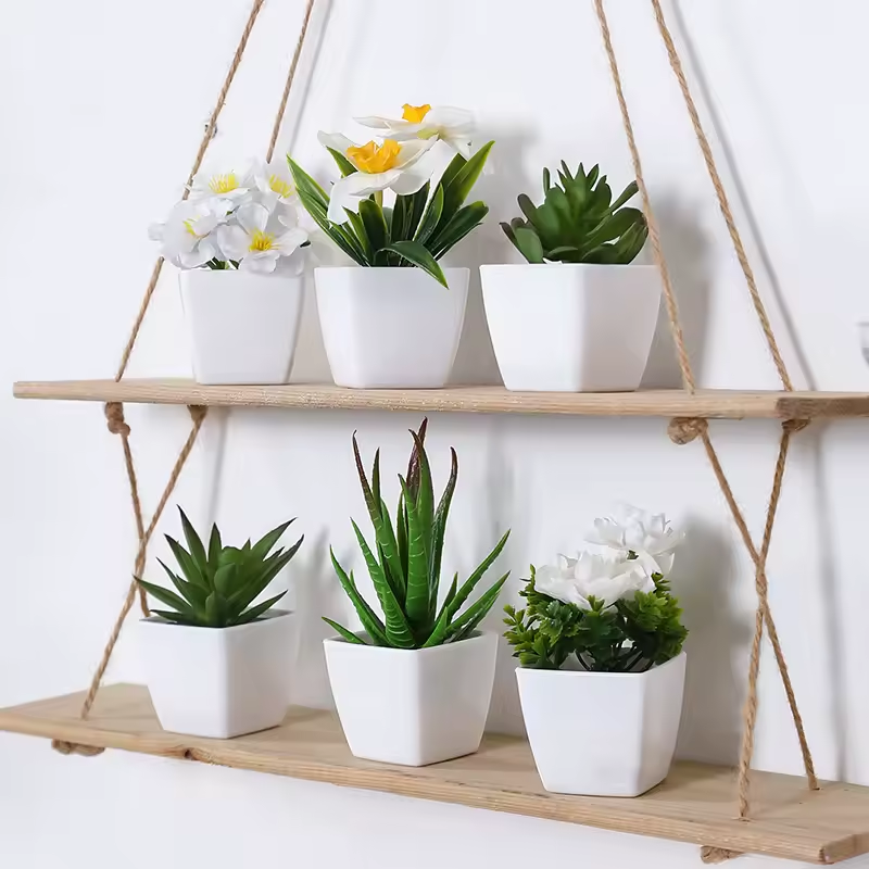6PCS, artificial plants small bonsai