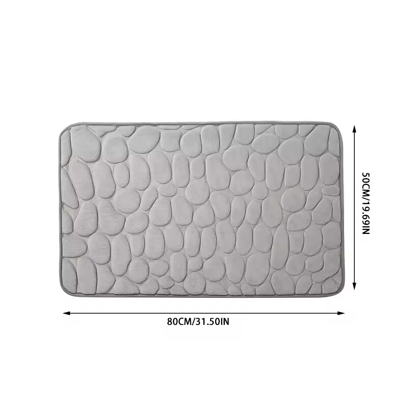 Embossed Pebble Bath Rug